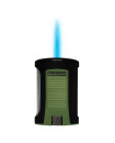 COLIBRI DAYTONA LIGHTER SINGLE JET-BLACK-GREEN