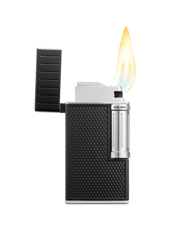 COLIBRI JULIUS LIGHTER-BLACK CHROME 