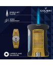 COLIBRI DAYTONA LIGHTER SINGLE JET-BLACK+GOLD