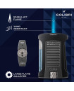 COLIBRI DAYTONA LIGHTER SINGLE JET-BLACK+CHARCOAL