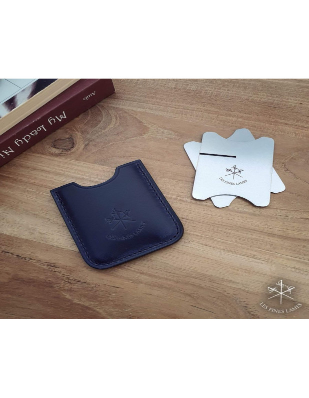 Petrol Blue Leather Cigar Stand