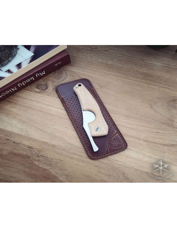 LE PETIT cigar cutter Vintage Racing leather sheath