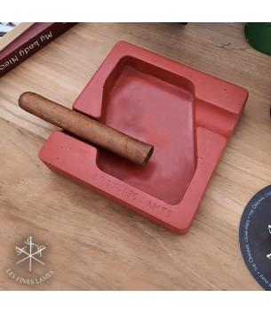 Concrete Ashtray DYAD - Red 