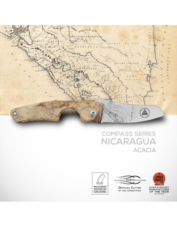 SPECIAL COMPASS SERIES –NICARAGUA ACACIA BURL - Cutter