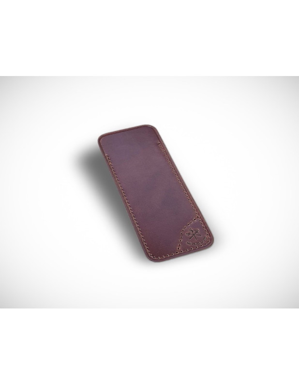 LE PETIT cigar cutter Tan leather sheath