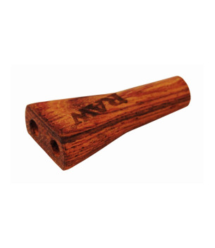Raw Double Barrel Wooden cigarette Holder King Size