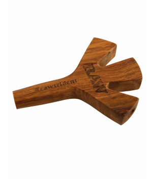 Raw Trident Wooden Cigarette Holder