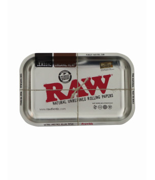 Metallic Silver Rolling Tray - Small