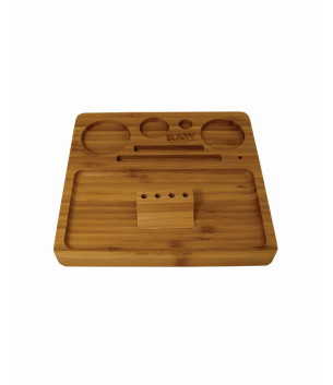 Raw Bamboo Rolling Tray with magnet 