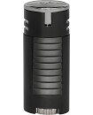 Diamond quad-jet flame wind resistant XIKAR Lighter Black