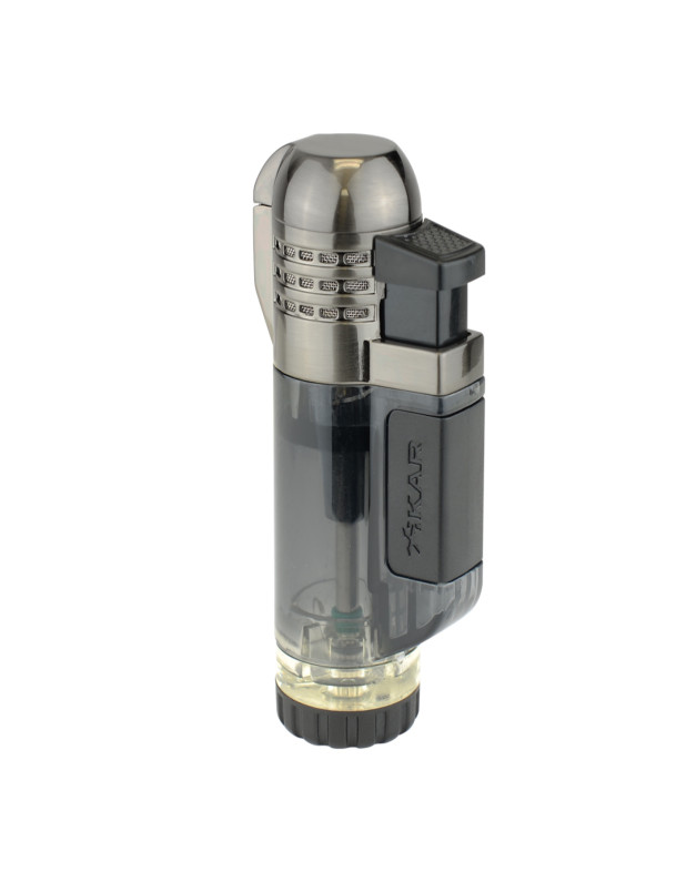 Tech triangle triple-jet flame Lighter Black 
