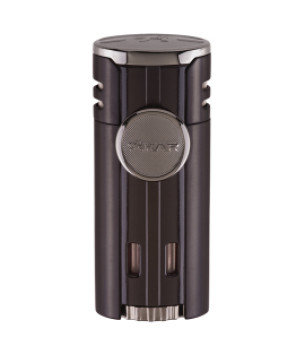 Diamond quad-jet flame wind resistant XIKAR Lighter Black