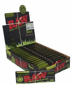 Raw Black organic 1 1/4