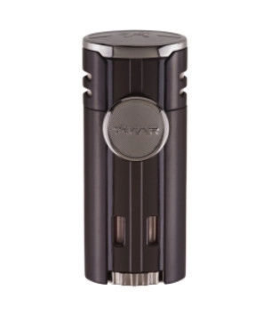 Diamond quad-jet flame wind resistant XIKAR Lighter Black